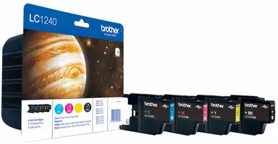 Obrázek produktu pro Brother LC1240VALBPDR inkoustová kazeta 4 ks originální černá, azurová, purpurová, žlutá