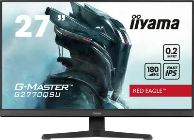 Produktbild von 27" Fast IPS Gaming, G-Master Red Eagle, FreeSync PremiumPro, 2560x1440@180Hz, 400cd/m², 1000:1, HDMI, DisplayPort, 0,2ms (MPRT), HDR400, Speakers, USB (4x 3.2), Black Tuner, Eyesafe 2.0