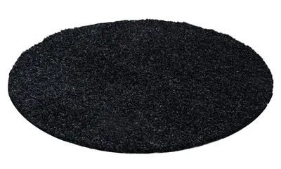 Produktbild von Hochflor Teppich LIFE Anthrazit 120 cm Rund