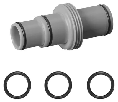 Zdjęcie produktu dla Zawór kulowy PVC 32 mm do 38 mm, adapter do węża, przeznaczony do pomp basenowych i filtrów piaskowych