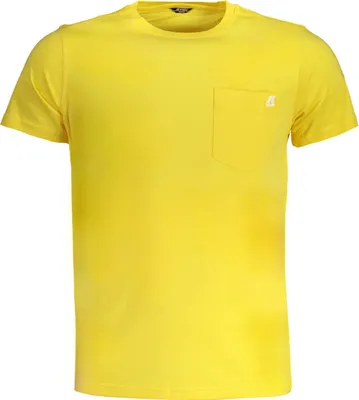 Produktbild von Herren Kurzarm T-Shirt Gelb mit Rundhals und Brusttasche