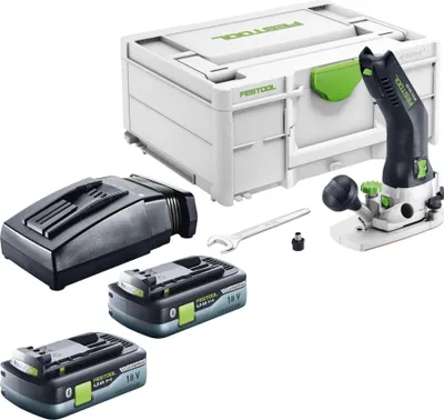 Zdjęcie produktu dla Festool MFKC 700 EB-Basic akumulatorowa frezarka modułowa do krawędzi 18 V 8 mm bezszczotkowa + 2x akumulator 4,0 Ah + ładowarka + systainer