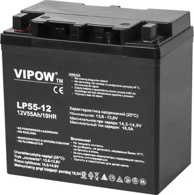 Immagine prodotto di Batteria al piombo 12V / 55Ah Batteria al gel VIPOW BAT0223