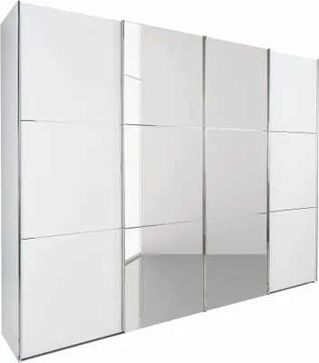 Immagine prodotto di Armadio ad ante scorrevoli Escape 300x65x236cm bianco specchio 3 ante