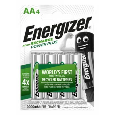 Obrázek produktu pro Nabíjecí baterie Energizer  AA - 2000 mAh POWER PLUS - 4ks