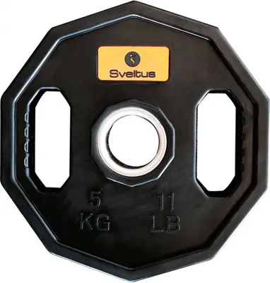 Produktbild von hantelscheibe Olympic 5 kg Stahl/Gummi schwarz
