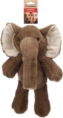 Image de Jouet pour chien Flamingo Fannie éléphant brun, dimensions : 22 x 11 x 40 cm