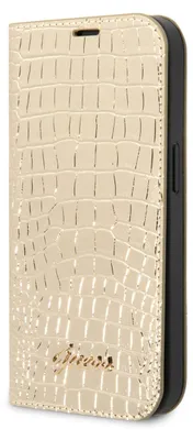 Immagine prodotto di GUESS Apple iPhone 14 Plus Oro Custodia a libro in Finto cuoio Custodia telefonica | Protezione e stile