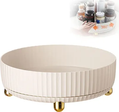 Produktbild von Drehbares Gewürzregal 360° Drehbarer Kühlschrank Organizer, für Küche Speisekammer Schrank Dresser