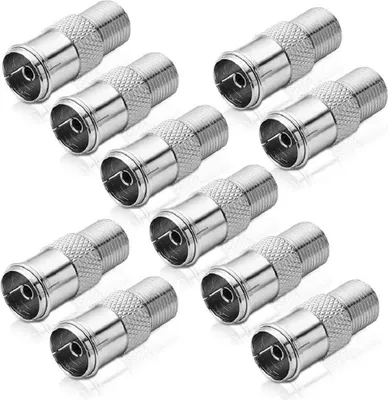 Produktbild von Adapter F-Buchse / IEC-Koax-Buchse (10 Stück)