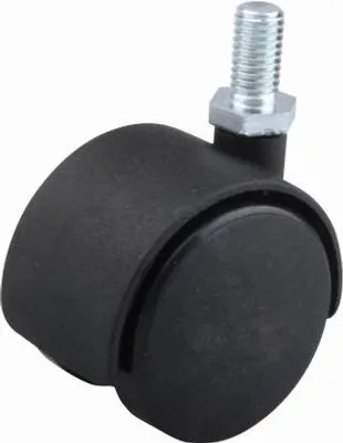 Produktbild von 40-mm-Möbelrolle mit M8x15-mm-Achse, schwarz