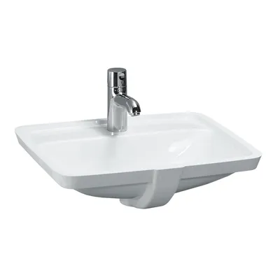 Produktbild von Einbauwaschtisch PRO A 490x360mm m ÜL ohne Hahnloch weiß LCC