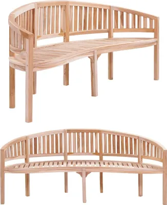 Two wooden benches are shown against a white background.