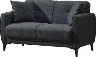 Produktbild von Schlafsofa Schlafcouch anthrazit 138 cm mit Bettkasten - SAHIN - Die Möbelfundgrube