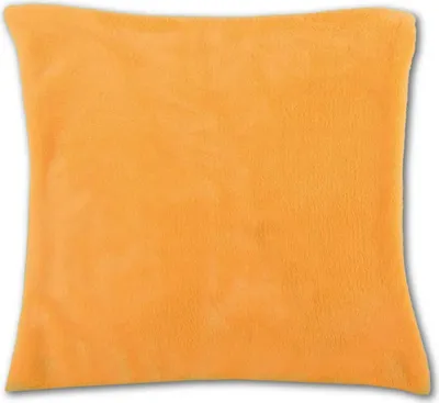 Produktbild von Dekokissen mit Füllung ca. 50x50 cm Hellorange – weiche Kissenhülle mit Reißverschluss, waschbar, für Wohn- und Schlafzimmer-Deko