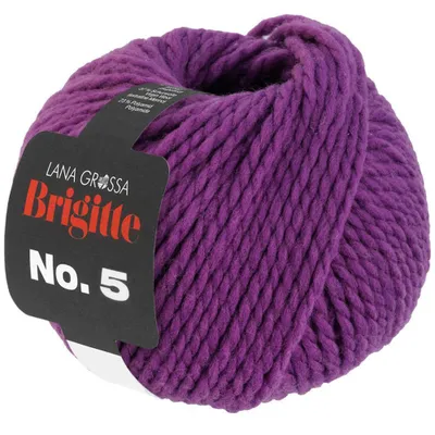 Produktbild von Lana Grossa BRIGITTE No. 5 NATURE 50 g 2-fach verzwirntes Merino-Dochtgarn 75 m  Farbe 013 - Violett
