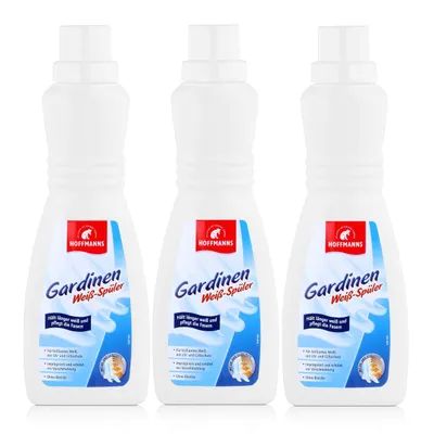 Produktbild von Hoffmanns Gardinen Weiß-Spüler 500ml - Ohne Bleiche (3er Pack)
