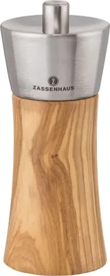 Immagine prodotto di Macinapepe ZASSENHAUS AUGSBURG 14 cm in legno d'ulivo