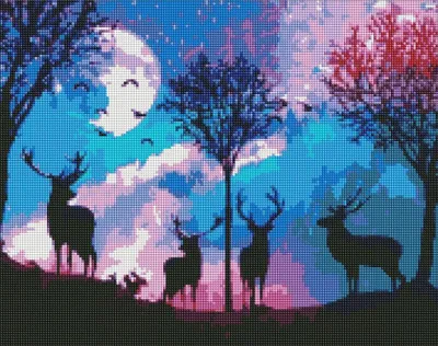 Produktbild von Diamant-Mosaik - Märchenwald 40x50cm