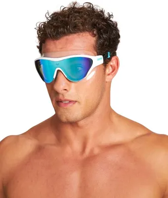 Obrázek produktu pro The One Mask Plavecké brýle Blue White Mirror Glass Muži Ženy Arena
