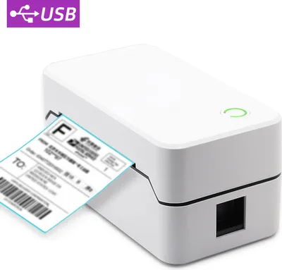 Produktbild von TDL401H 3 Zoll 80mm USB-Versandetikettendrucker Thermodrucker mit automatischer Schneidevorrichtung, unterstützt 1D-2D-Barcode, 203 dpi, Wins/MacOS