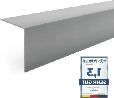 Productafbeelding van PVC Hoekprofiel Zonder Plakband - Donkergrijs, 20 x 20 mm, 200 cm