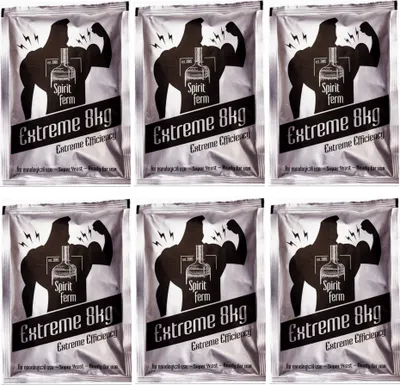 Produktbild von 6 x Wodkahefe - Extreme 8kg Turbohefe Spirit Ferm, Hefe für Maische, Turbo Hefe, Wodka Hefe