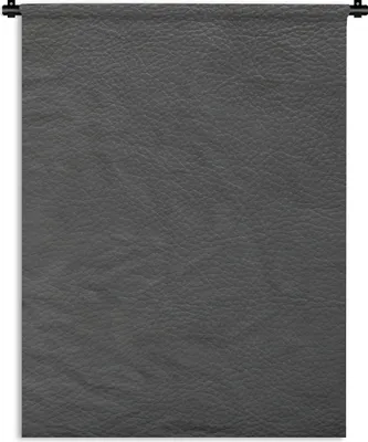 Produktbild von MuchoWow® Wandteppich Wandbehang Leder - Strukturiert - Leder-Optik - Grau 90x120 cm Tapisserie Dekoration Wandtuch - Wanddeko