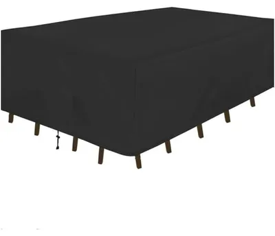 Produktbild von Wasserdichte Gartenmöbelhülle 200x140x70 Cm, 1 Stk, Oxford 210D, Für Gartenmöbel, Schwarz