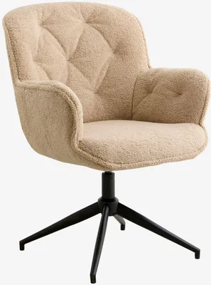Produktbild von Bürostuhl LEA aus Bouclé - Beige