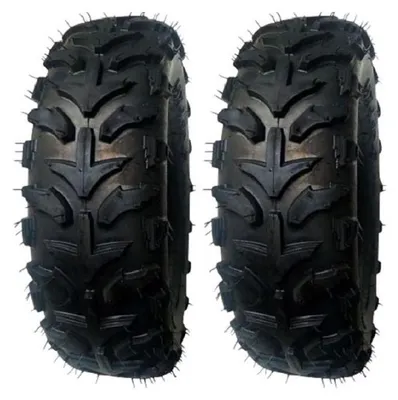 Produktbild von 2er Set Quadreifen ATV 14x5.00-6 Offroad-V-Profil 105/55-6 schwarz schlauchlos