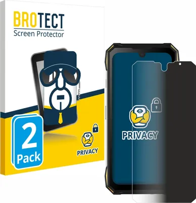 Produktbild von 2x BROTECT Sichtschutzfolie für Doogee S89 Pro Anti-Spy Privacy Sichtschutz Blickschutz Folie Blaulicht-Schutz