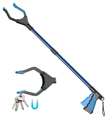 Produktbild von Greifer, 81 cm - Zusammenklappbar - Greifzange für Senioren - Mit Magnetspitze - Leichtgewicht - Tragbar und robust - Müllgreifer