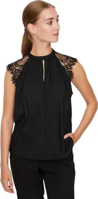 Produktbild von Vero Moda 5714505099487, Top (Kleidung), Erwachsener, Weiblich, Schwarz, S, Ärmellos