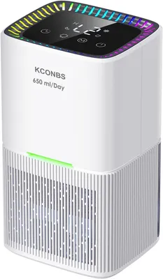 Zdjęcie produktu dla Odwilżacz powietrza, pojemność 1800 ml, elektryczny, z wyświetlaczem LED i 7 kolorami, automatyczne wyłączanie, timer 24-godzinny