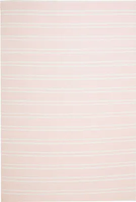 Produktbild von BELIANI Outdoor und Indoor Teppich Rosa 140 x 200 cm zweiseitig mit Streifenmuster Handgewebt Rechteckig Modern