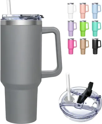 Obrázek produktu pro Termohrnek 1180ML s víčkem 2 v 1 nerezová rukojeť Tumbler Cup