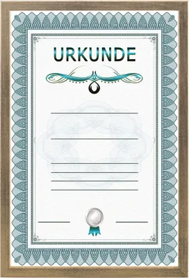 Produktbild von Holz Dokument Bilderrahmen Urkunde Diplom Foto Rahmen Plexi S111 Poster - Farbe: Gold | Format: 21x29,7 A4