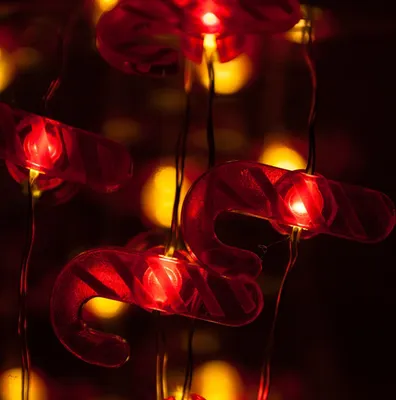 Produktbild von Kupferlichterkette mit Weihnachtsmotiv, ca. 1,25 m