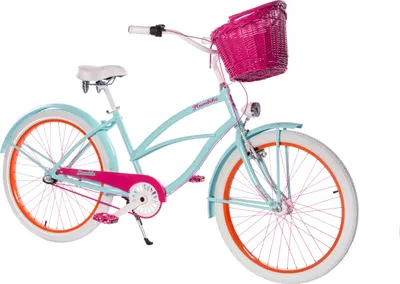Produktbild von Plumbike La Donna Stadtfahrrad Damen 26" 3-Gang, mit Korb - Mint