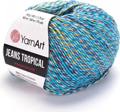 Produktbild von Yarn Art Jeans Tropical 614 Multi Strickgarn