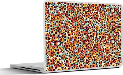 Produktbild von MuchoWow® Laptop Aufkleber Sticker Cover Blumen - Bohème - Kreis - Muster 40x30 cm - Laptop Dekoration - Selbstklebend