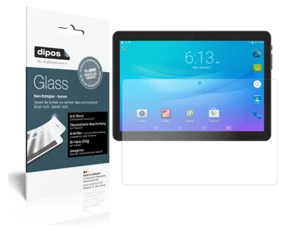 Produktbild von 2x Schutzfolie für Lectrus 10.1 Zoll Tablet matt - Anti-Shock 9H Folie Glass