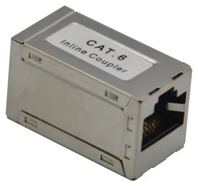 Produktbild von helos CAT 6 Modularkupplung SLIM (RJ45 Verbinder geschirmt)