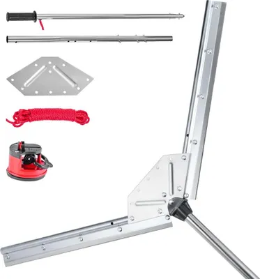 Zdjęcie produktu dla Wycinak do chwastów jeziornych o szerokości cięcia 939 mm - grabie do stawów i jezior z liną o długości 9 m - narzędzie do usuwania chwastów