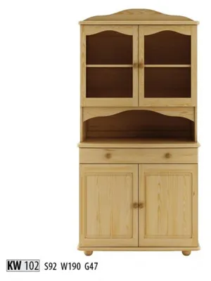 Produktbild von Vitrine Schrank Klassische Vitrinen Wohnzimmer Wohnzimmer Schränke Anrichte Neu