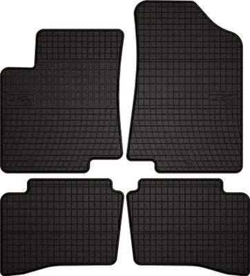 Produktbild von Gummifußmatten passend für Kia Rio III UB (Schrägheck, Bj. 2011-2017) –  schwarz, passgenau, mit Befestigungen set 4 Stk. - Gummi-Automatten