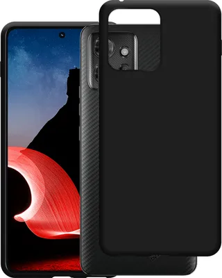 Image de Cazy Coque compatible avec Motorola ThinkPhone Coque en Silicone - Coque Flexible - Noir