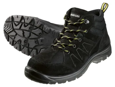 Produktbild von PARKSIDE® Herren Sicherheitsschuhe / Sicherheitsstiefel, S3 (hoher Schnitt, Schwarz, 45)