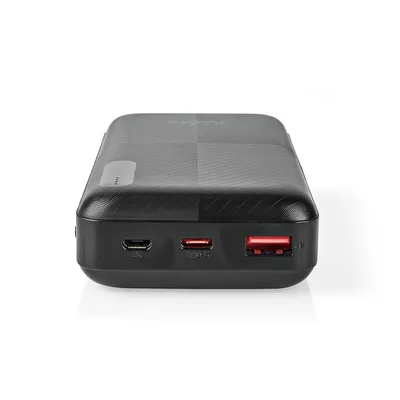 Produktbild von Nedis powerbank - 20000 mAh - 1.5 / 2.0 / 3.0 A - Anzahl der Ausgänge: 2 - Ausgangsanschluss: 1x USB-A / 1x USB-C - Eingangsverbindung: 1x Micro USB / 1x USB-C - PD2.0 18W - Lithium-Polymer